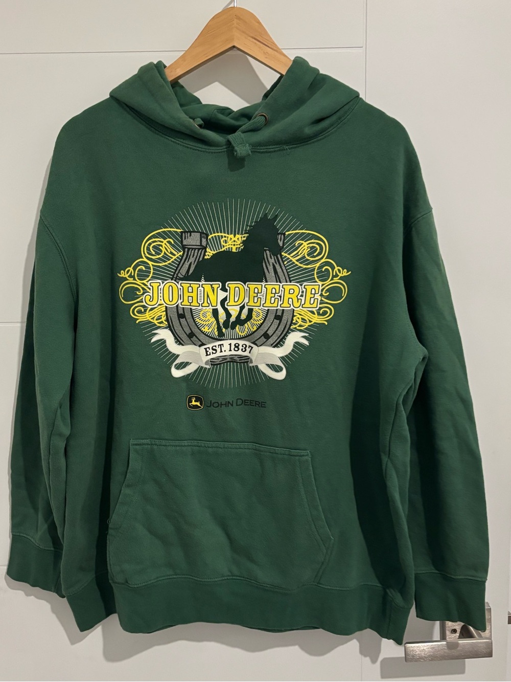 John Deere Green Graphic Horseshoe Hoodie 🚜🐴